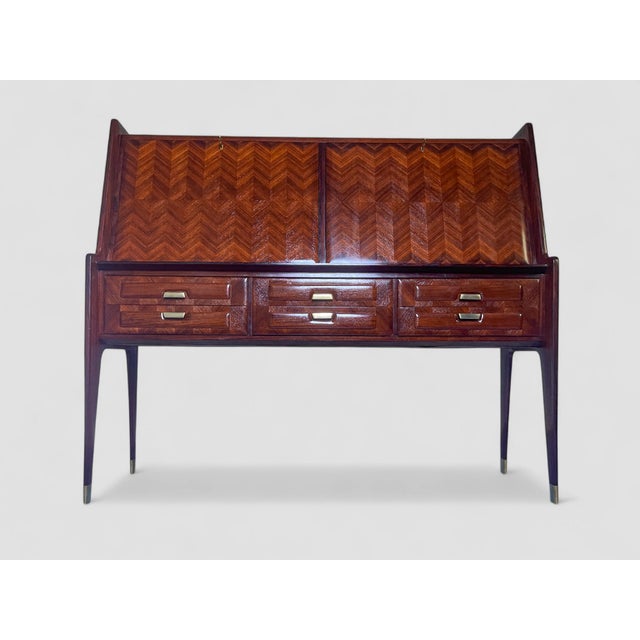 Midcentury Modern Italian Bar Cabinet by Vittorio Dassi, 1950s For Sale - Image 11 of 18