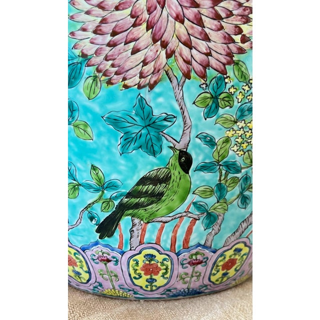 Early 20th Century Large Famille Rose Fishbowl Jardinièrre For Sale - Image 5 of 9