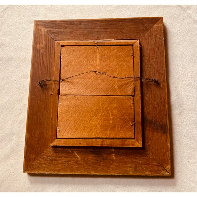Mid 19th Century Antique Handmade Wooden Picture Frame For Sale - Image 5 of 9