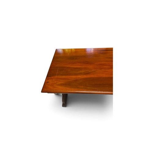 Antique Rectangular Wooden Table with Shaped Legs For Sale - Image 4 of 6