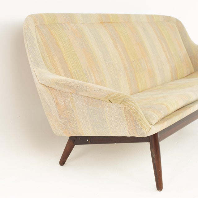 George Tanier Arne Vodder for George Tanier Mid Century Danish Walnut Loveseat For Sale - Image 4 of 11