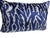 Velvet Silk Lumbar Pillow Cover With Ikat Design For Sale - Image 4 of 10