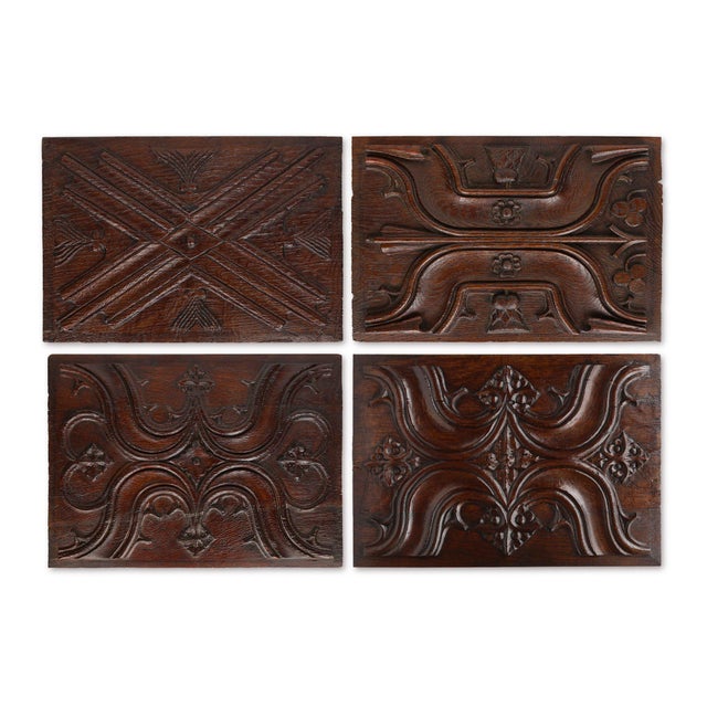 Gothic Sculpted Oak Panel, Belgium, 16th Century For Sale - Image 11 of 12
