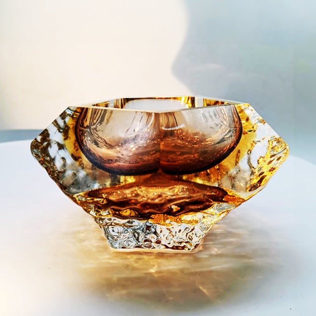 Vintage Italian Ashtray in Murano Glass by Flavio Poli for Seguso, 1960s For Sale - Image 3 of 8