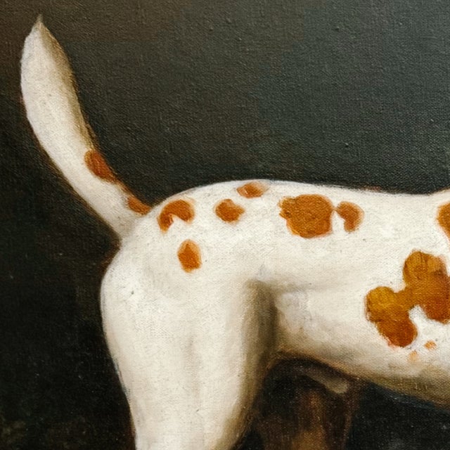 Mid 20th Century Mid 20th Century Oil Portrait of a Hound After George Stubbs – Reproduction of the 1788 William Pitt Commission For Sale - Image 5 of 8