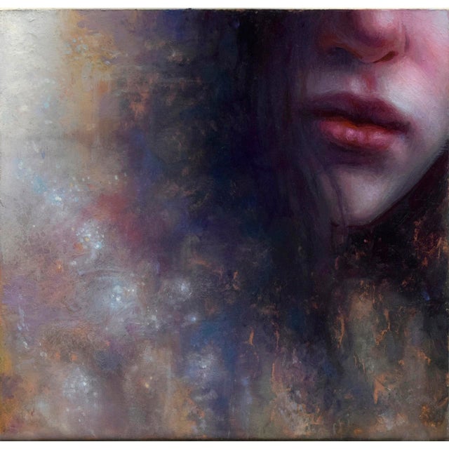 In "Liopai Constellation," a delicate interplay of light and shadow reveals a partially obscured face, where soft lips and...
