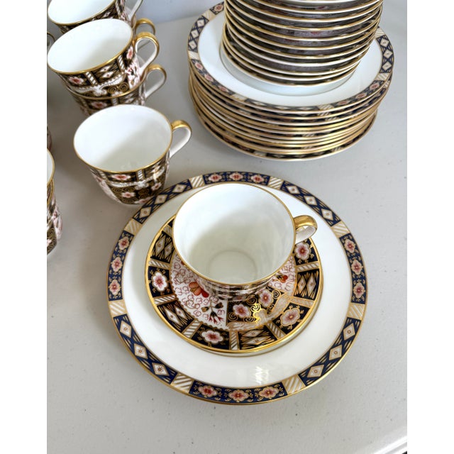 Traditional Curated Royal Crown Derby Mix-and-Match Tea Service for 12 - 36 pcs For Sale - Image 3 of 12