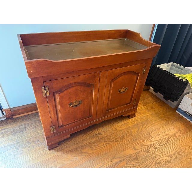 Mid 20th Century Mid 20th Century Rare Cushman Colonial Creations Maple Dry Sink For Sale - Image 5 of 8