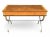 1910s Refined Neoclassical French Empire Desk With Leather Top and Sculptural X Base For Sale - Image 5 of 18