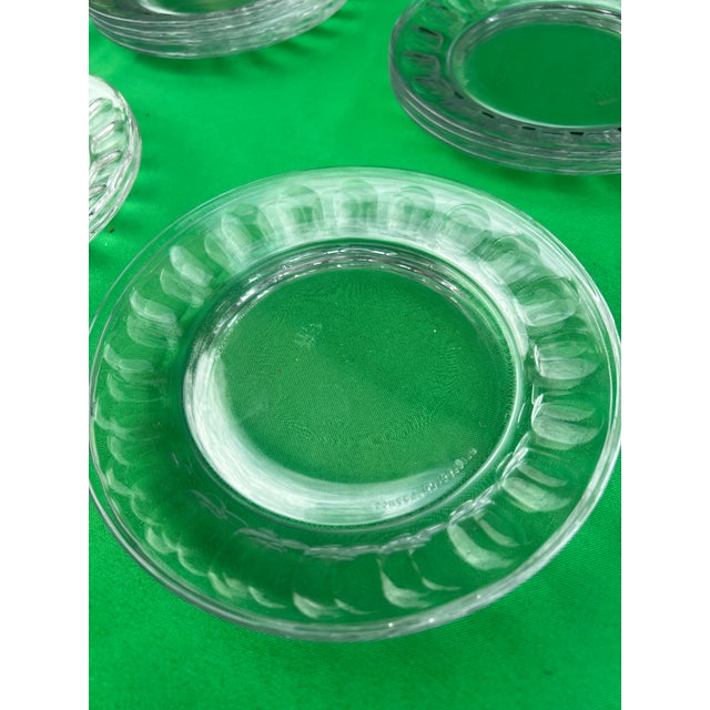 Vintage Collection of Arcoroc French Glass Plates- Set of 12 For Sale - Image 4 of 11