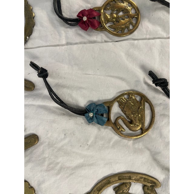 Mid 20th Century Mid 20th Century Horse Brass Christmas Ornaments - Set of 12 For Sale - Image 5 of 12