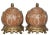 Pair Mid 20th Century Asian Crackle Glaze Porcelain Ginger Jars on Brass Bases Floral Motif For Sale - Image 11 of 11