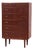 Mid-Century Teak Chest of 6 Drawers For Sale