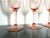 Vintage Pink or Blush Depression Wine Glasses- Set of 4 For Sale - Image 4 of 4
