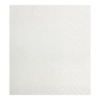 Sample - The House of Scalamandré Basket Weave Wallcovering, White G1192 For Sale