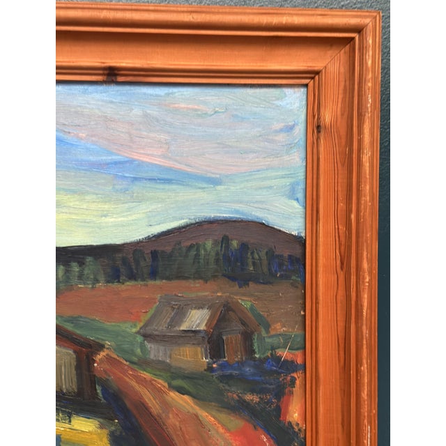 Kersti Flyckt, Mountain Landscape, 1960s, Oil on Panel, Framed For Sale - Image 7 of 18