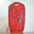 Red Lg Scheurich Keramik Fat Lava Bouquet Vase Nr. 517/30 For Sale - Image 8 of 8