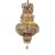 Mid 20th Century Continental Metal Rock Crystal Chandelier For Sale