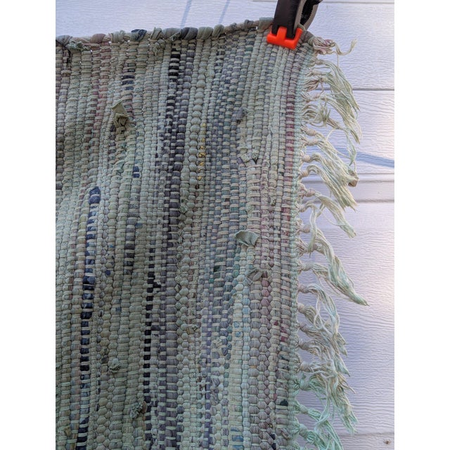 Large Antique American Woven Textile Wall Hanging 5x7 For Sale - Image 10 of 18