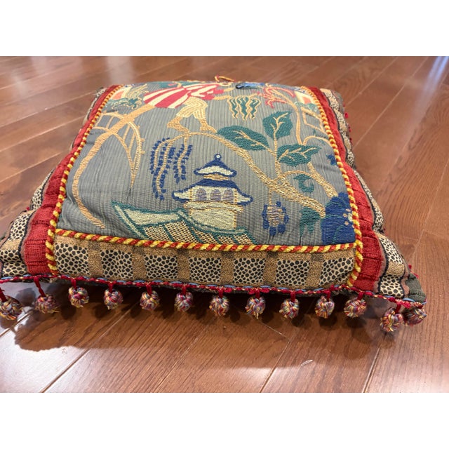 Vintage Boho Maximalist Throw Pillow Set (2 Pieces) For Sale - Image 4 of 12