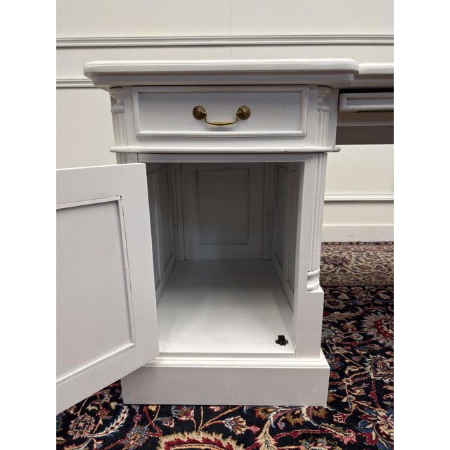 English White Chesterfield Desk For Sale - Image 14 of 18