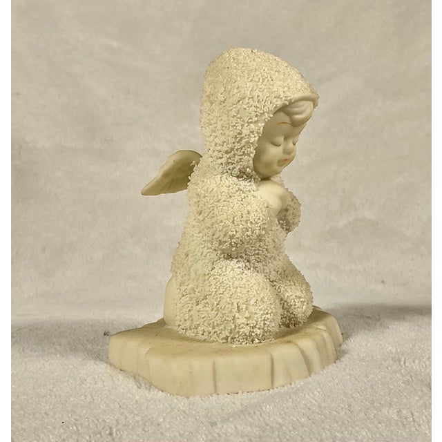 1990s Department 56 Snowbabies “Now I Lay Me Down to Sleep” Figurine 1993-2005 Original Box & Packing For Sale - Image 5 of 12
