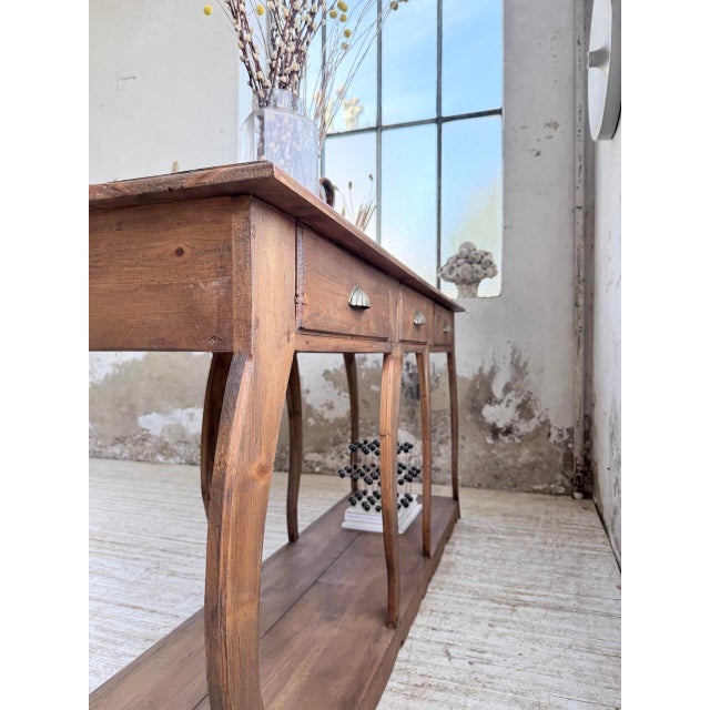 Pine Drapers Console Table, 1950s For Sale - Image 17 of 18