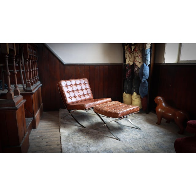 Set of Halo Armchair and Ottoman in Leather by Timothy Oulton, 2010s For Sale - Image 11 of 17