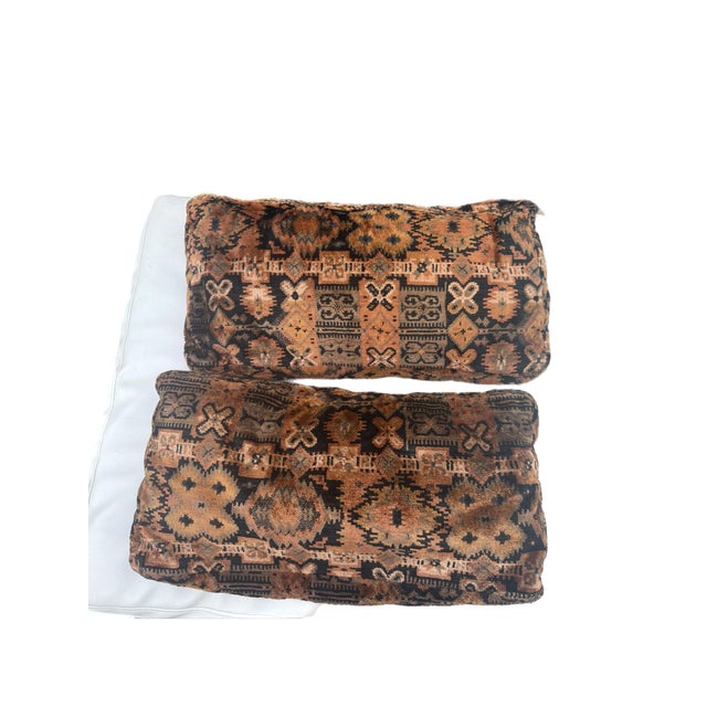 Jack Lenor Larsen Jack Lenor Larson Documented Lumbar Pillows - A Pair For Sale - Image 4 of 12