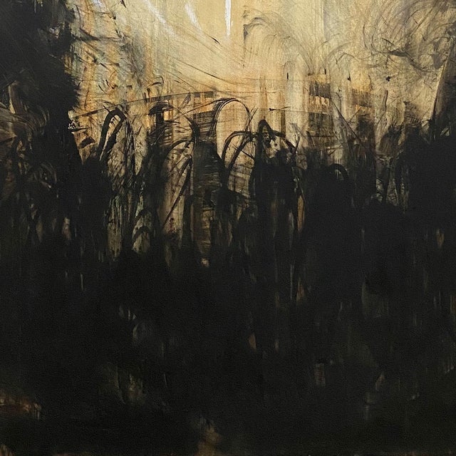 Cream Contemporary Abstract Mixed Media on Canvas "Soul Jar" by Paul Landauer For Sale - Image 8 of 9