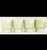 Ceramic 4 Embossed Vintage 60s Stackable Flower Power Mugs Cups Spring Green Japan 3.5” For Sale - Image 7 of 9