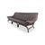 Mid-Century Modern Mid-Century Italian Bamboo and Brown Leather Sofa For Sale - Image 3 of 10