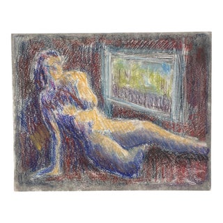 Adelaide McKenzie Female Nude Pastel and Monotype For Sale