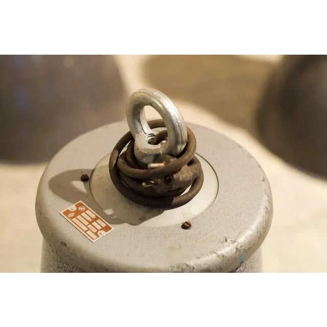Mid-Century Modern Industrial Suspension Lamp, 1960, Set of 12 For Sale - Image 3 of 6