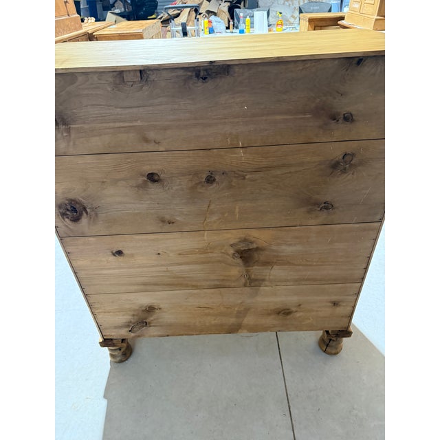 Antique Pine Two Over Three Drawers - Chest of Drawers From England For Sale - Image 18 of 18