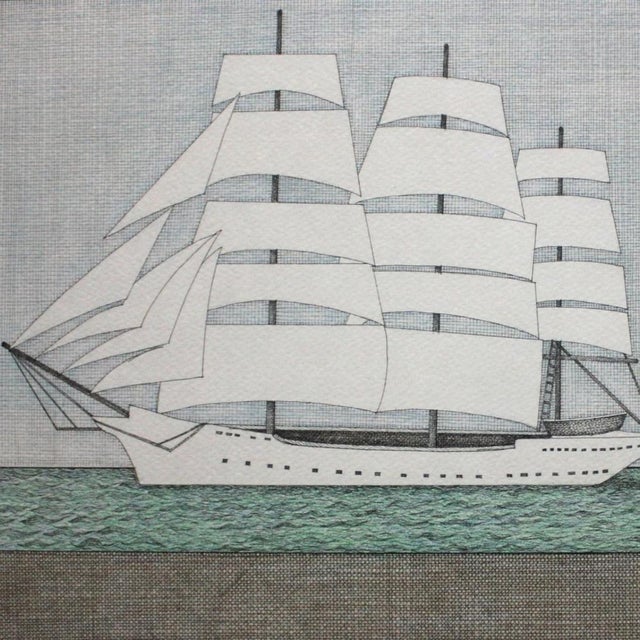 Joanna Wiszniewska Domańska, The Dream of a White Sailing Boat, 2013, Etching and Paper For Sale - Image 4 of 6