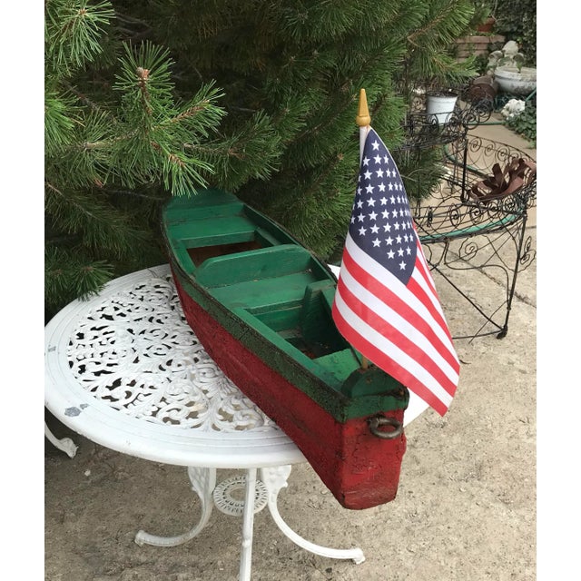 Folk Art Pond Boat For Sale - Image 4 of 6