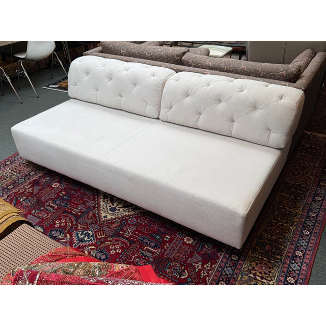 Design Plus Gallery presents the Tillary Daybed from West Elm. Features a streamlined, armless base with buttonless hand-...