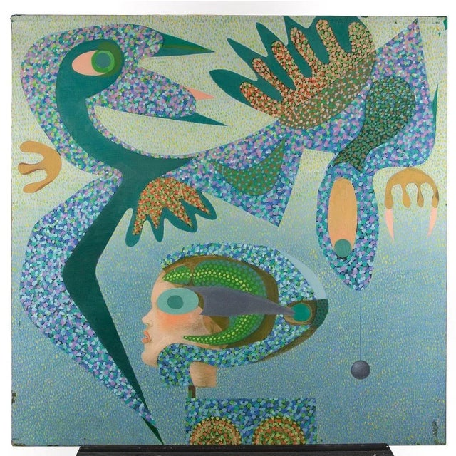 Leo Guida, Baby, Original Oil on Canvas, 1983 For Sale - Image 4 of 4