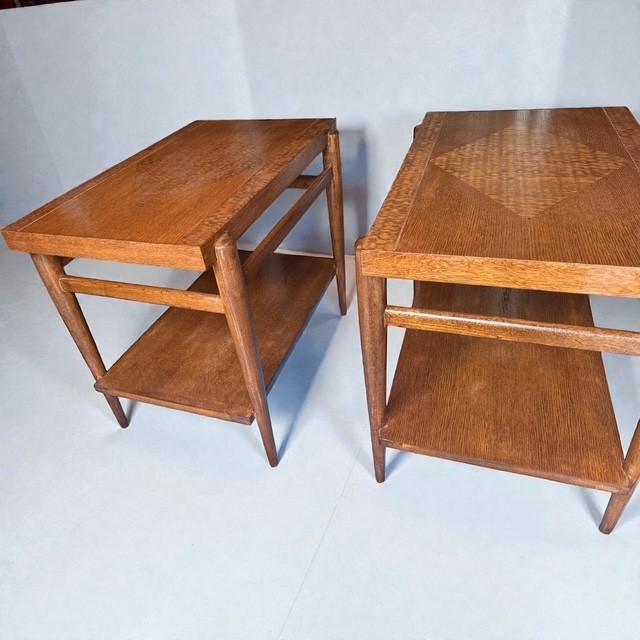 1955 Lane Acclaim 3-Piece Table Set by Andre Bus – MCM Walnut, Refinished For Sale In Miami - Image 6 of 12