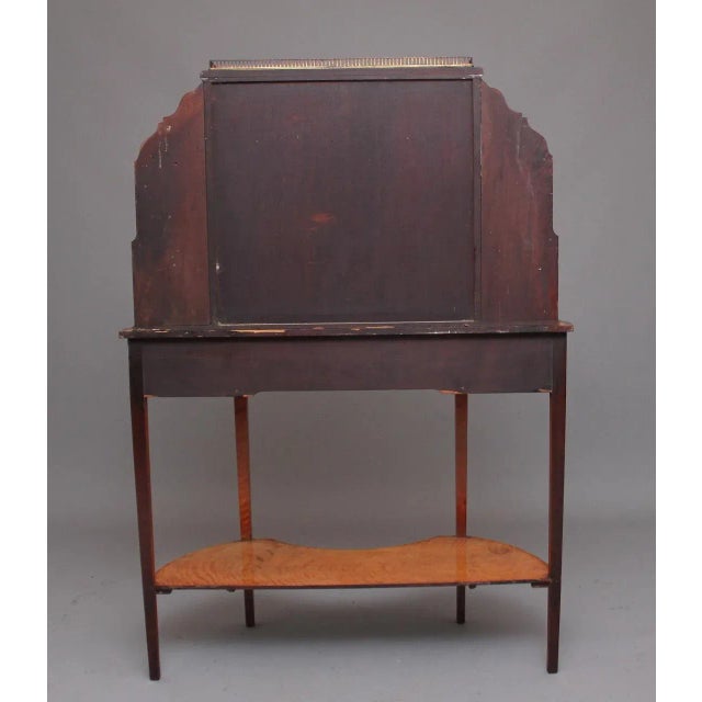 Satinwood Display Cabinet, 1800s For Sale - Image 12 of 13