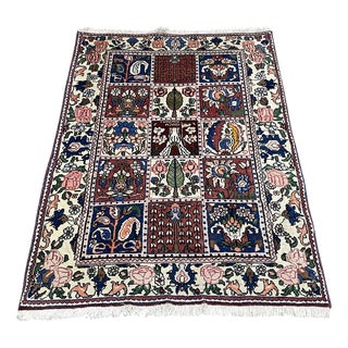 Handmade Middle Eastern Wool Rug, 1950s For Sale