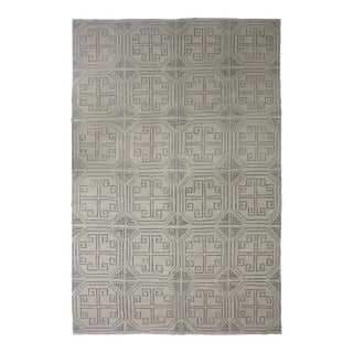 Hand Knotted Modern Sumak Kilim -6'10" X 10' For Sale