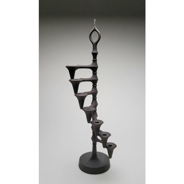 Dansk 1960s Mid Century Jens Quistgaard Dansk Candle Holder For Sale - Image 4 of 16