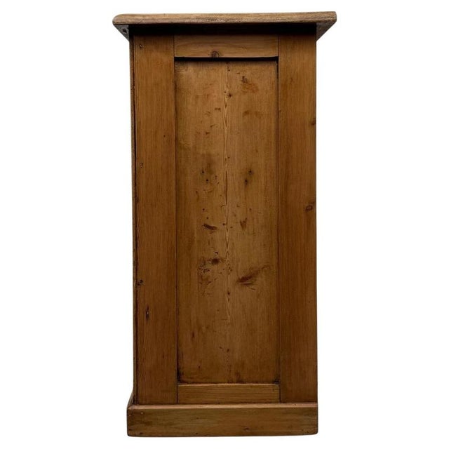 20th Century English Pine Storage Cupboard For Sale - Image 10 of 11