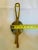 Metal Gilt Brass Tole Rope & Tassel Wall Sconce Salvaged From Foundry Showroom For Sale - Image 7 of 12