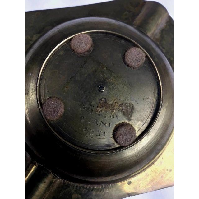 Vintage Brass Carved Ashtray For Sale In Portland, ME - Image 6 of 9