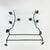 Hand Forged Iron Wall Towel Rack (82cm) Antique Copper Branch Design with Glass Bead Leaves For Sale - Image 9 of 10