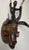 Wood Guro Style African Carved Wood Horned Antelope Mask With Figure, Côte D’Ivoire For Sale - Image 7 of 12
