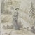 A Retro Chinoiserie-Style Gray-Toned Decorative Mural (Four-Panel Painting) For Sale - Image 10 of 14